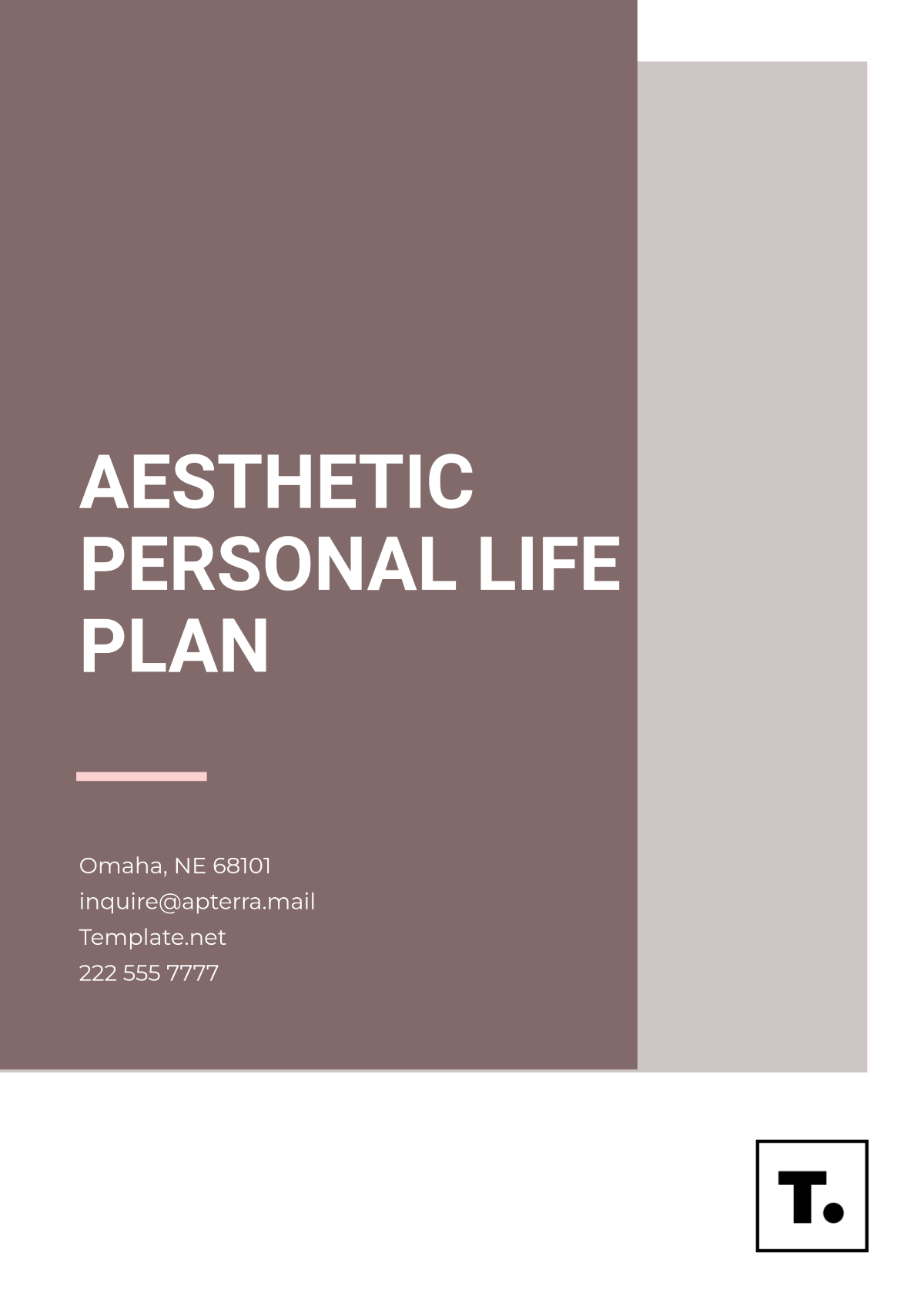 Aesthetic Personal Life Plan Template - Edit Online & Download