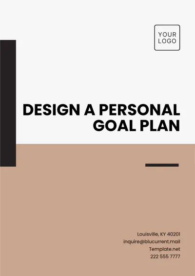 Free Design Personal Goal Plan Template to Edit Online