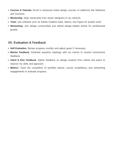 Free Design Personal Goal Plan Template to Edit Online