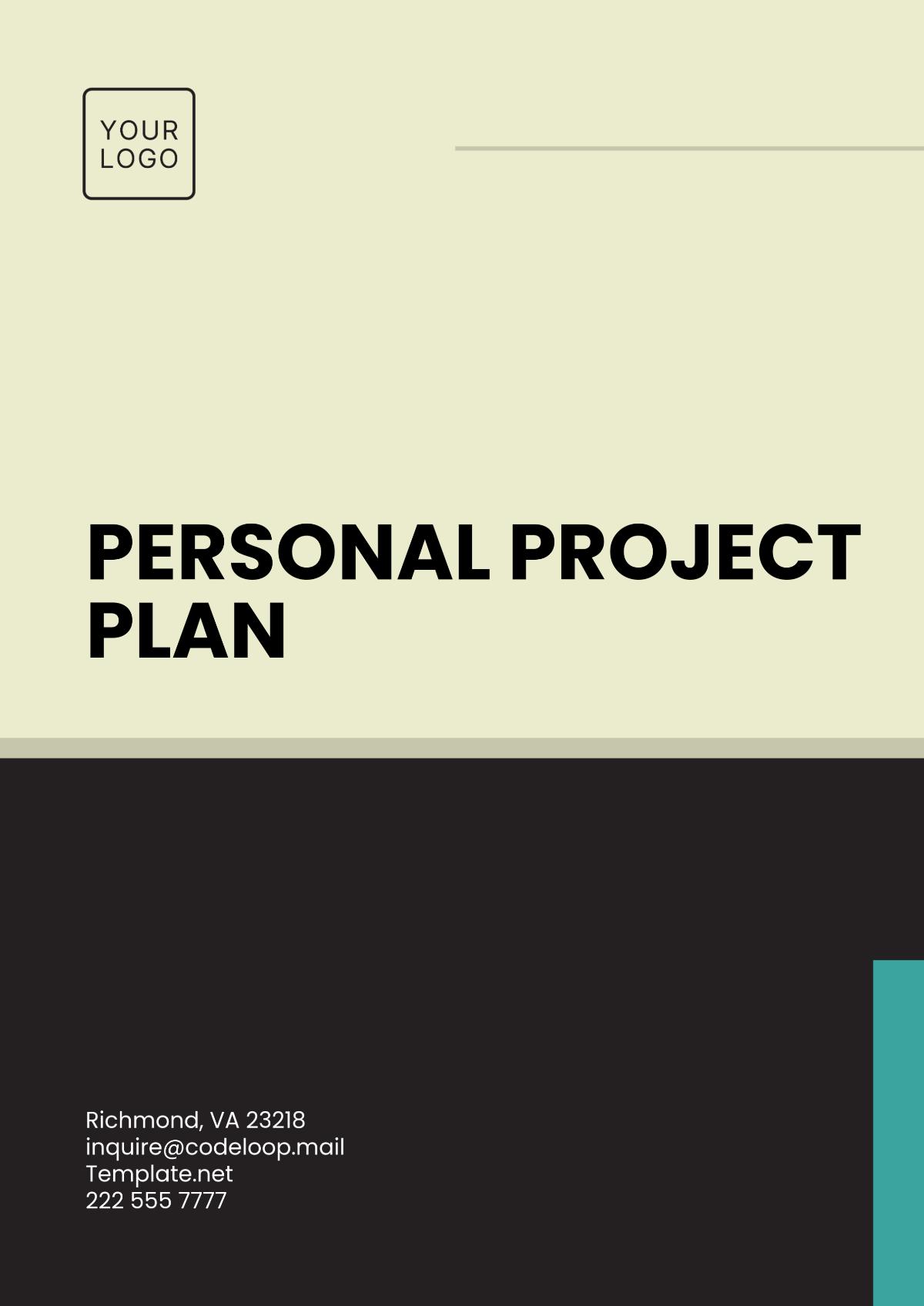 Personal Project Plan Template - Edit Online & Download