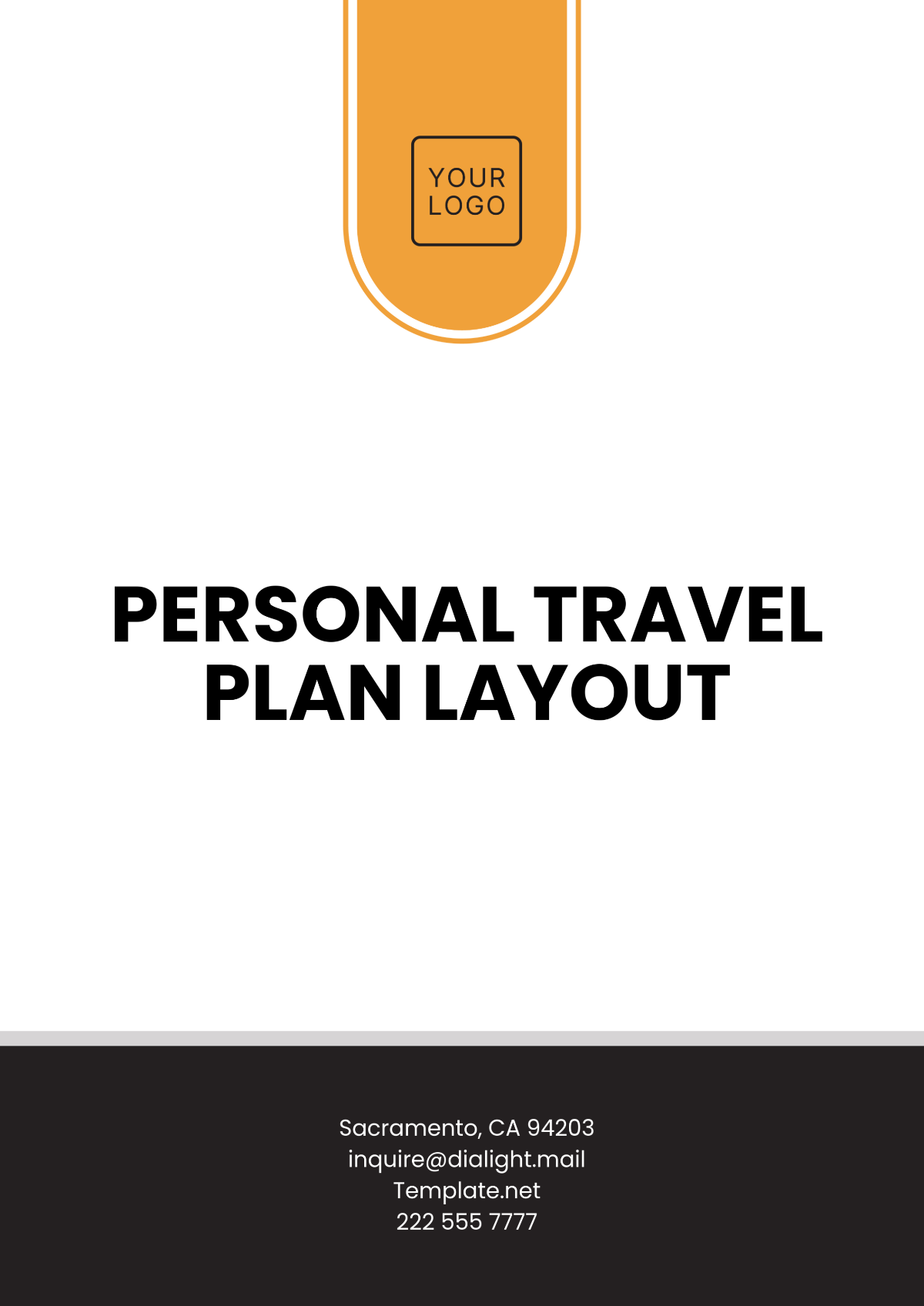 Personal Travel Plan Layout Template - Edit Online & Download