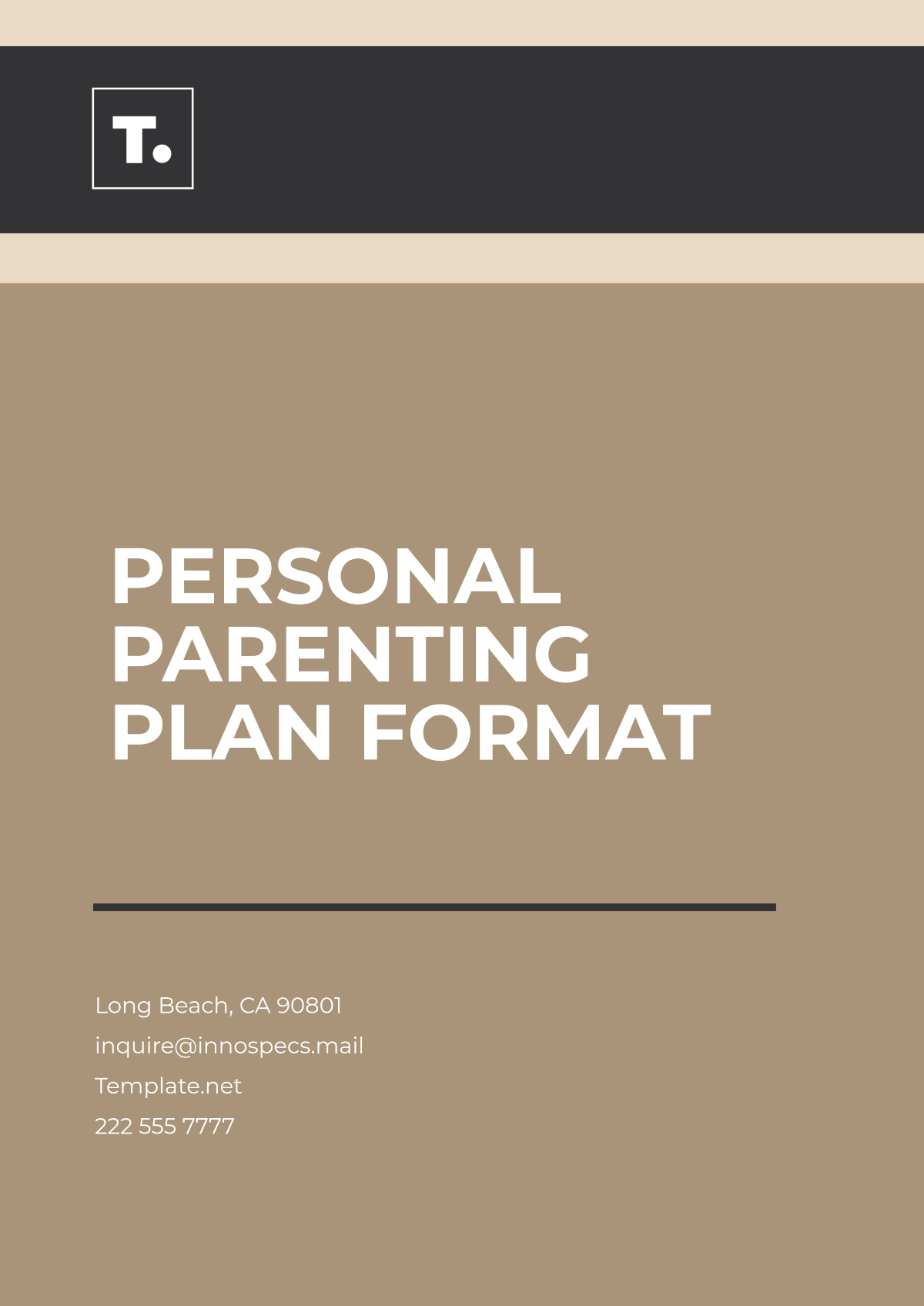 Personal Parenting Plan Format Template - Edit Online & Download