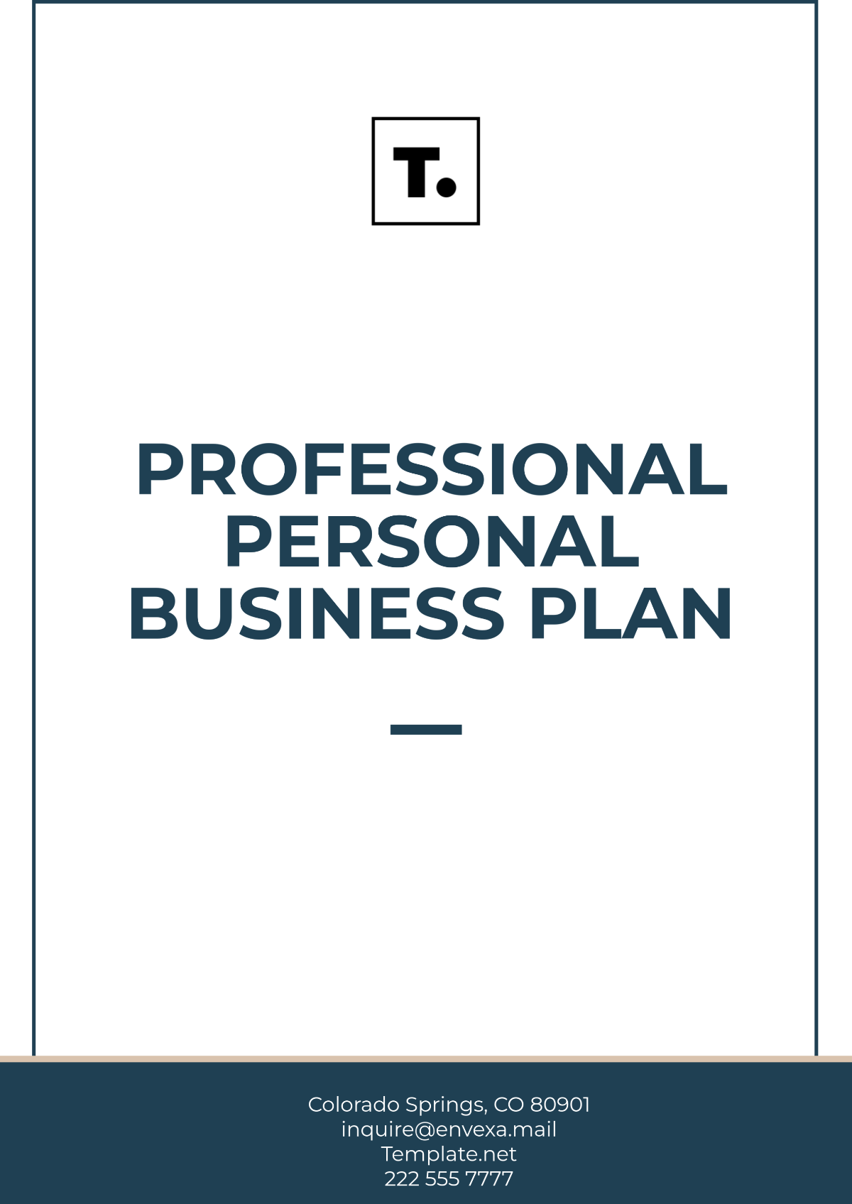 Professional Personal Business Plan Template - Edit Online & Download