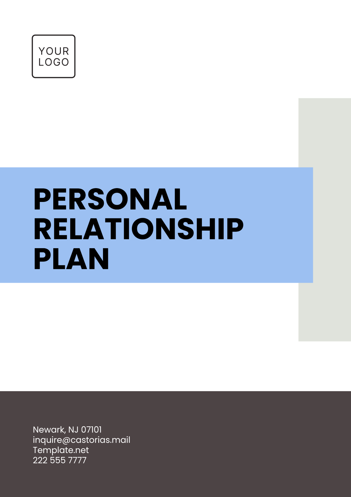 Personal Relationship Plan Template - Edit Online & Download