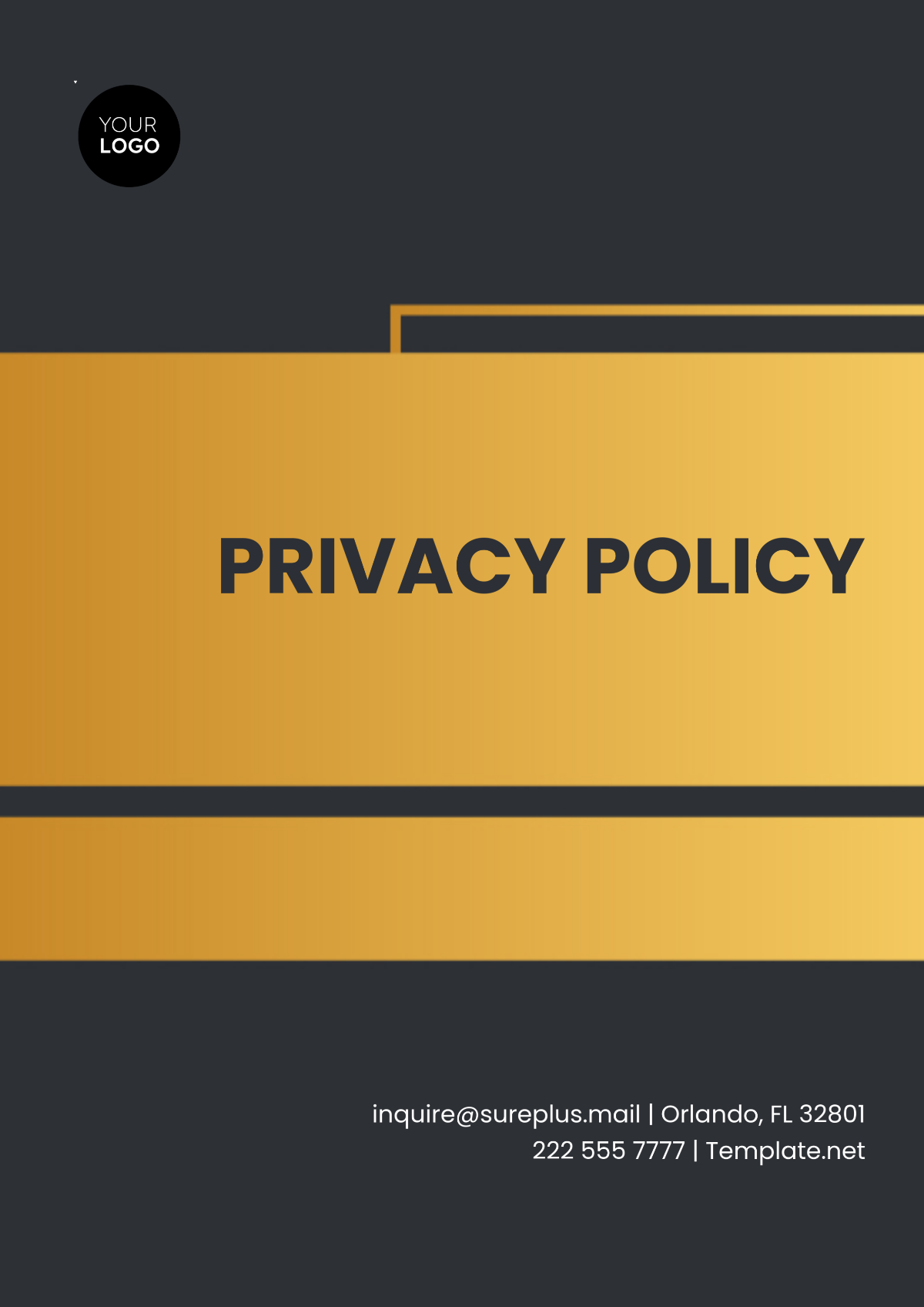 Privacy Policy Template - Edit Online & Download