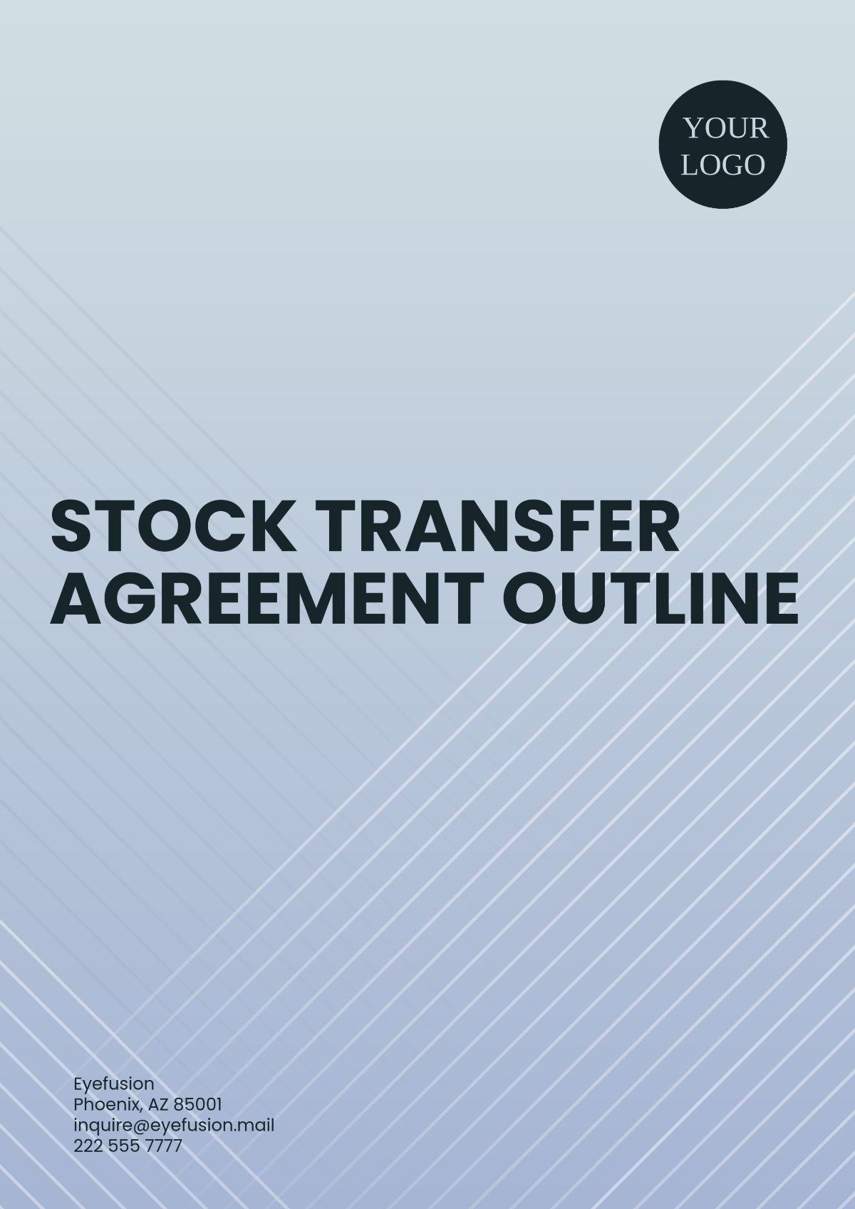 Stock Transfer Agreement Outline Template - Edit Online & Download