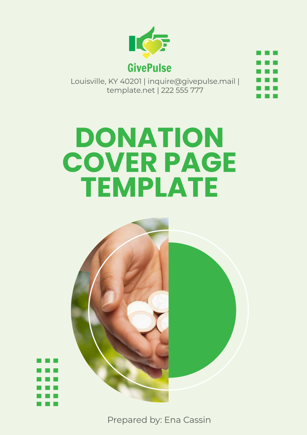 Free Donation Cover Page Template - Edit Online & Download