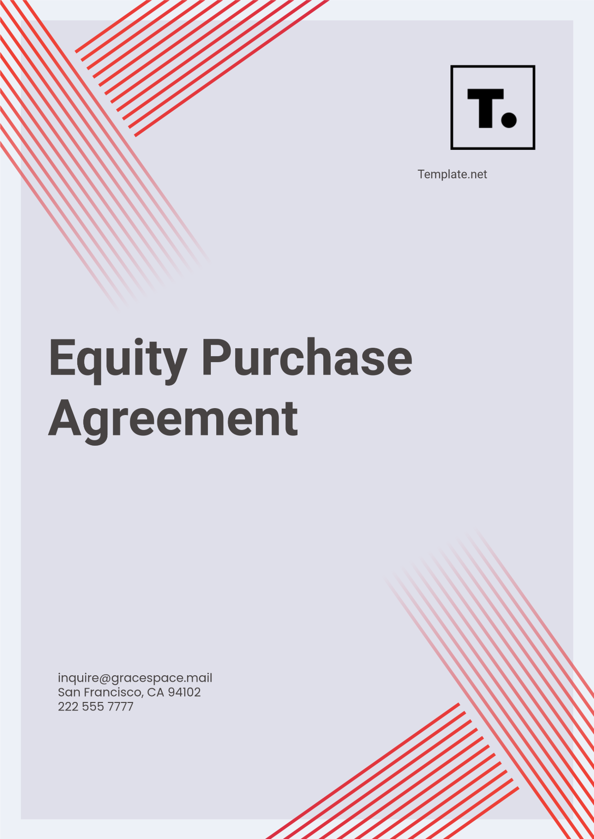 Equity Purchase Agreement Template - Edit Online & Download