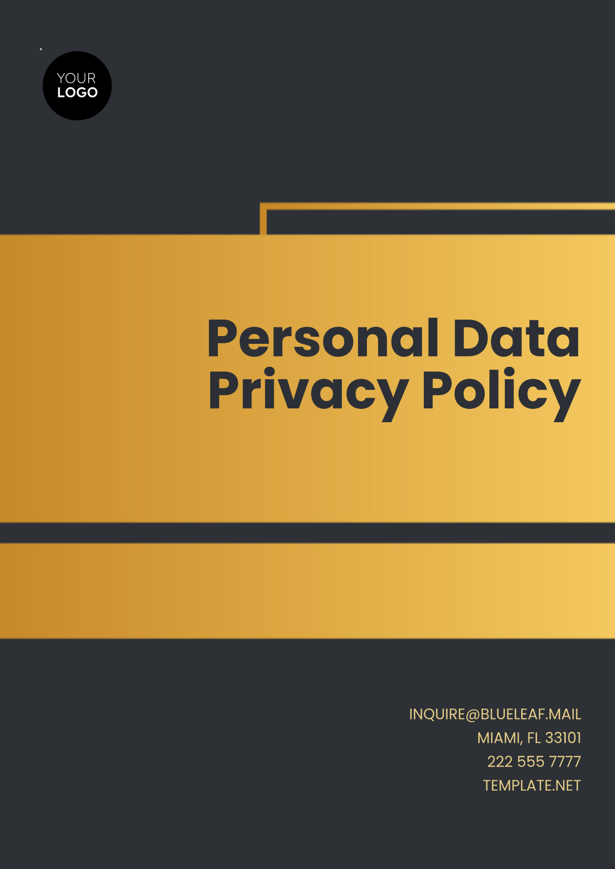 Personal Data Privacy Policy Template - Edit Online & Download