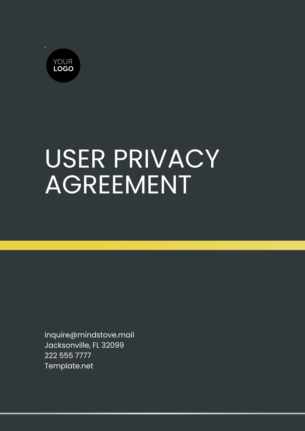 User Privacy Agreement Template - Edit Online & Download