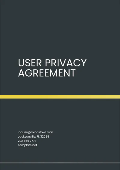 Free User Privacy Agreement Template to Edit Online