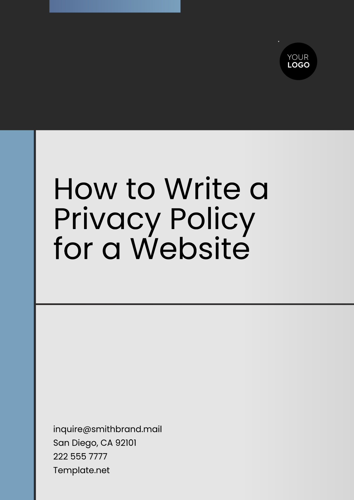 How to Write a Privacy Policy for a Website - Edit Online & Download