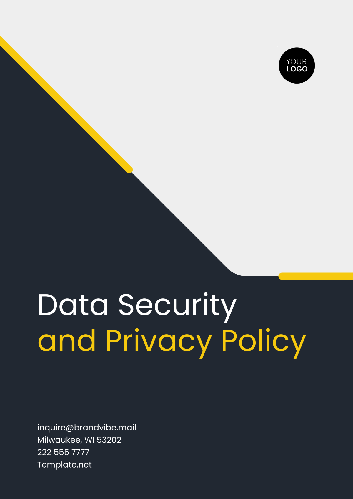 Data Security and Privacy Policy Template - Edit Online & Download