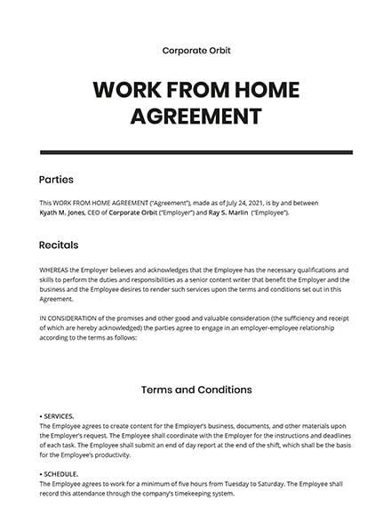 agreement template simple
