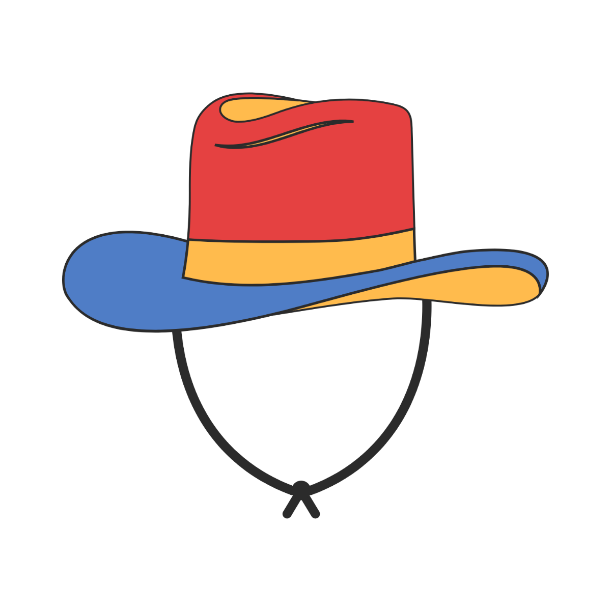 Free Colorful Cowboy Hat Clipart Template - Edit Online & Download