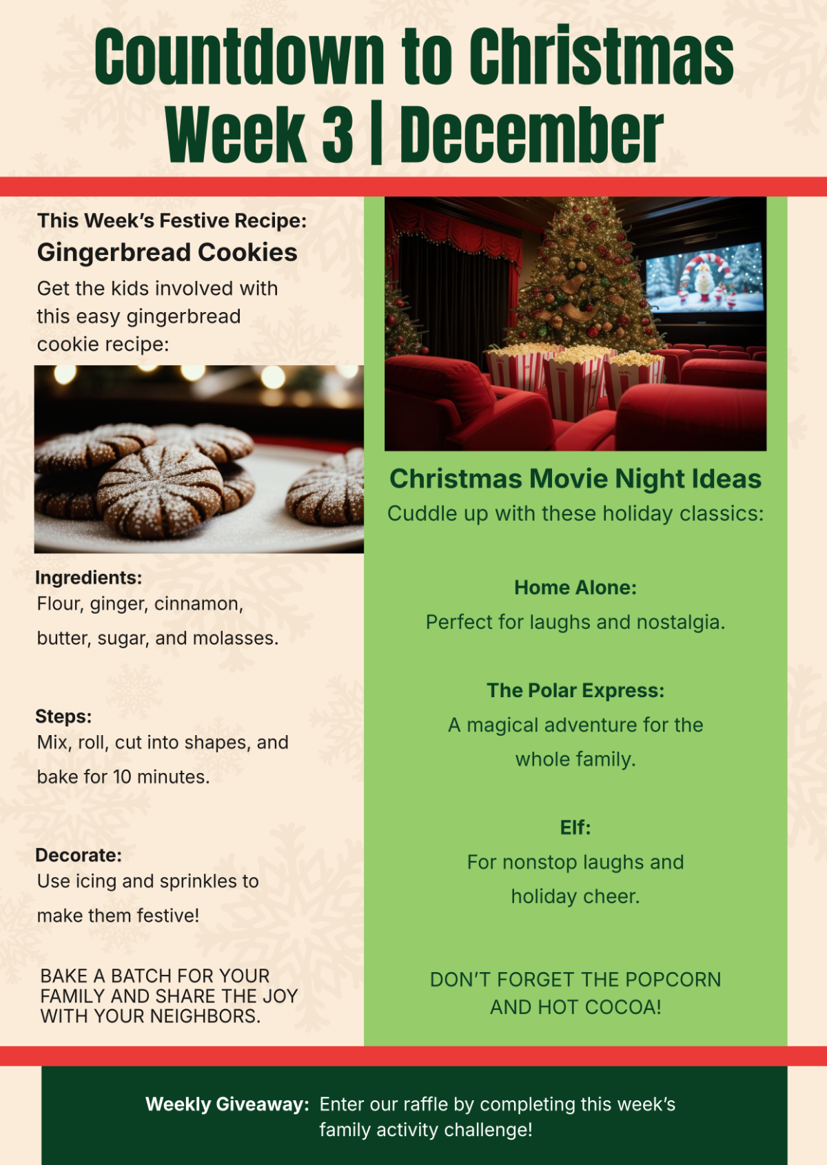 Free Weekly Christmas Newsletter Template - Edit Online & Download