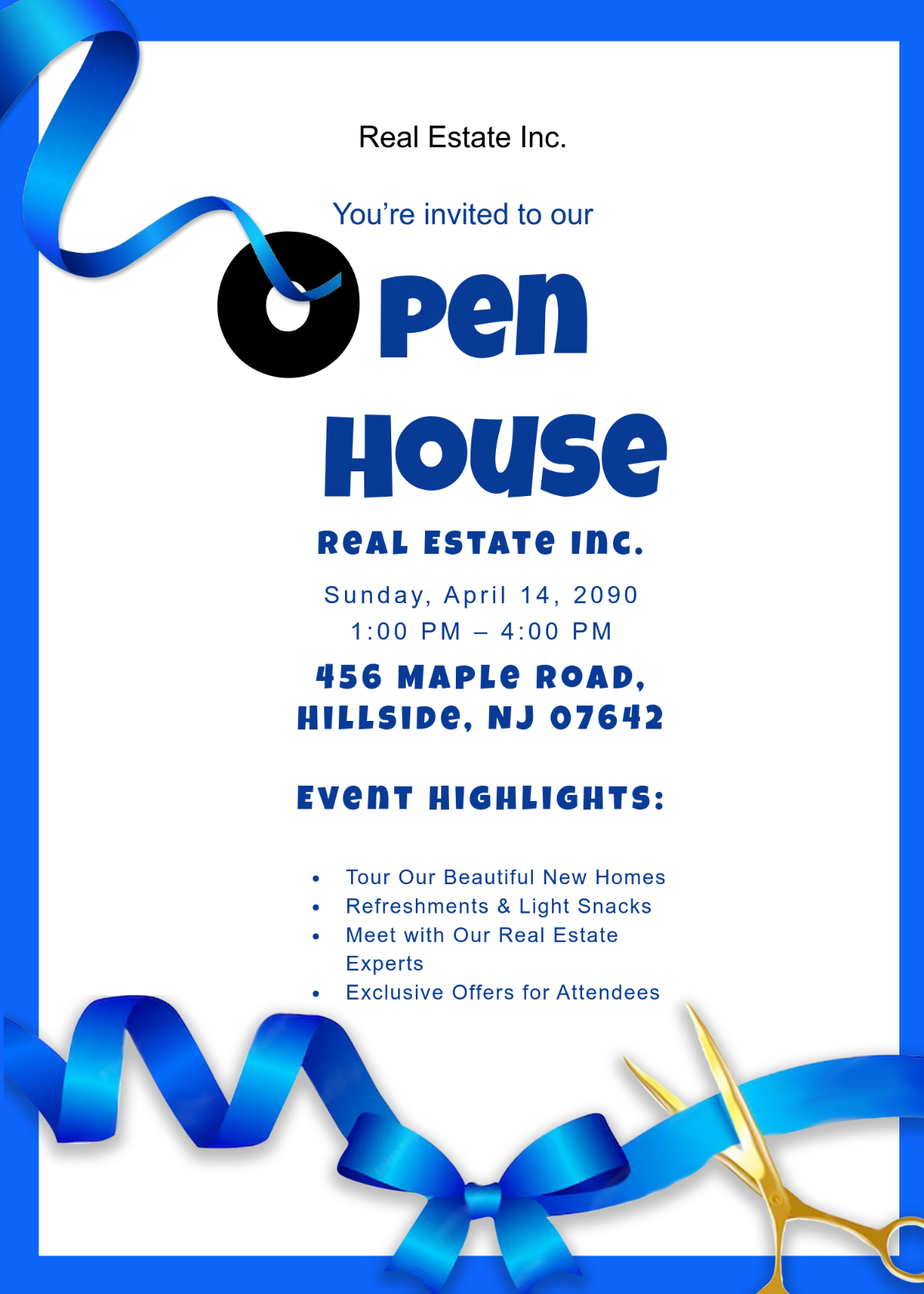 Open House Invitation Template - Edit Online & Download