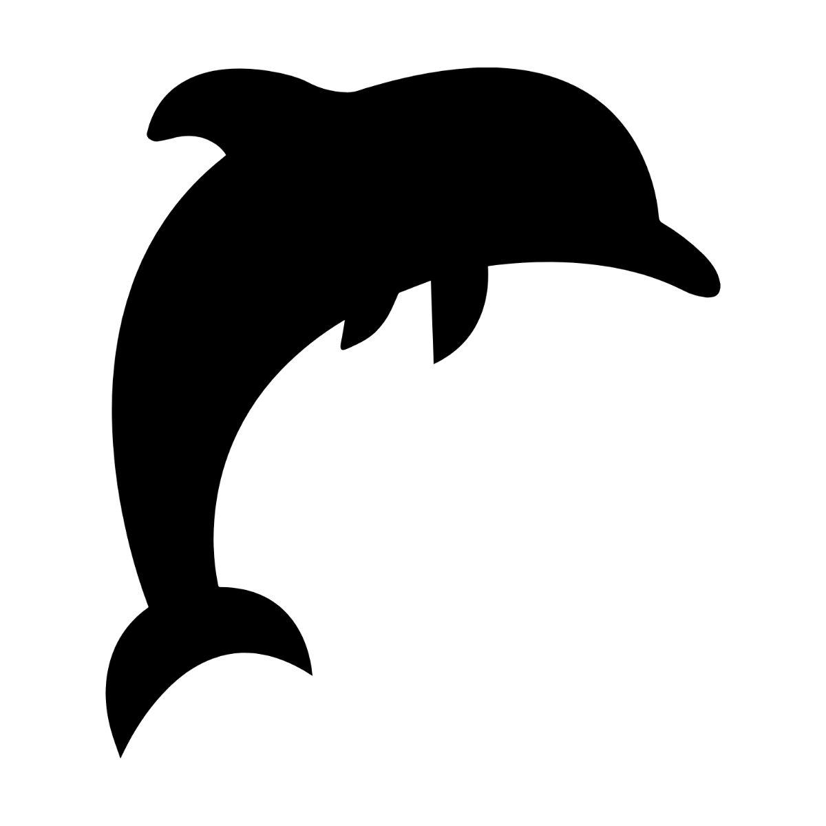 Simple Dolphin Clipart - Edit Online | Template.net