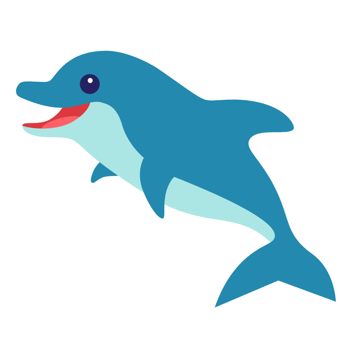 Cartoon Dolphin Clipart - Edit Online | Template.net