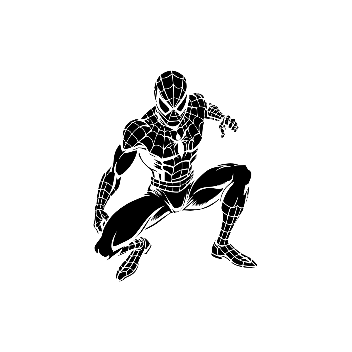 Free Spiderman Silhouette Clipart Template - Edit Online & Download