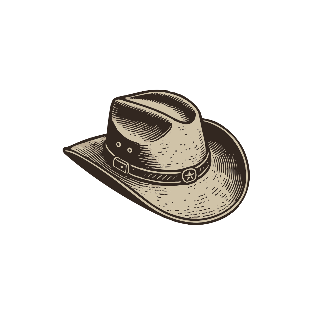 Free Vintage Cowboy Hat Clipart Template - Edit Online & Download