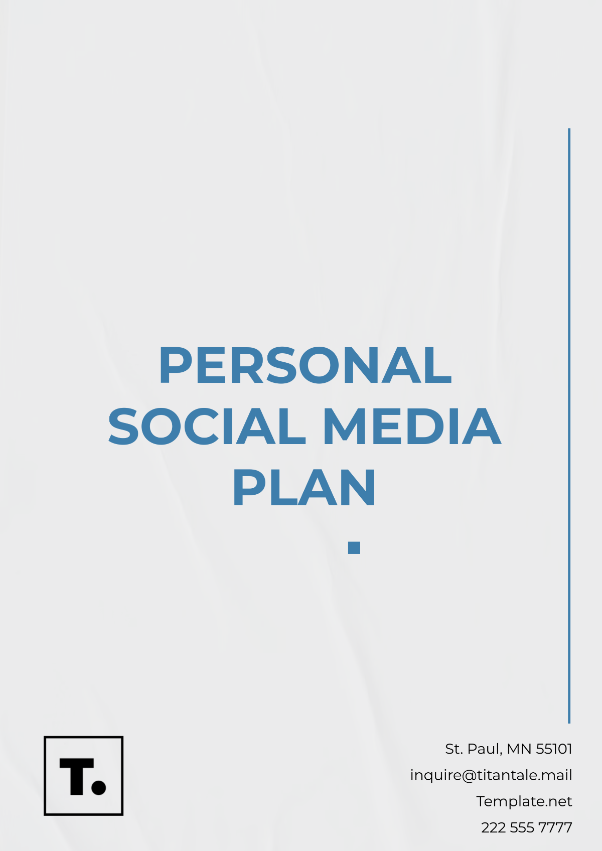 Personal Social Media Plan Template - Edit Online & Download