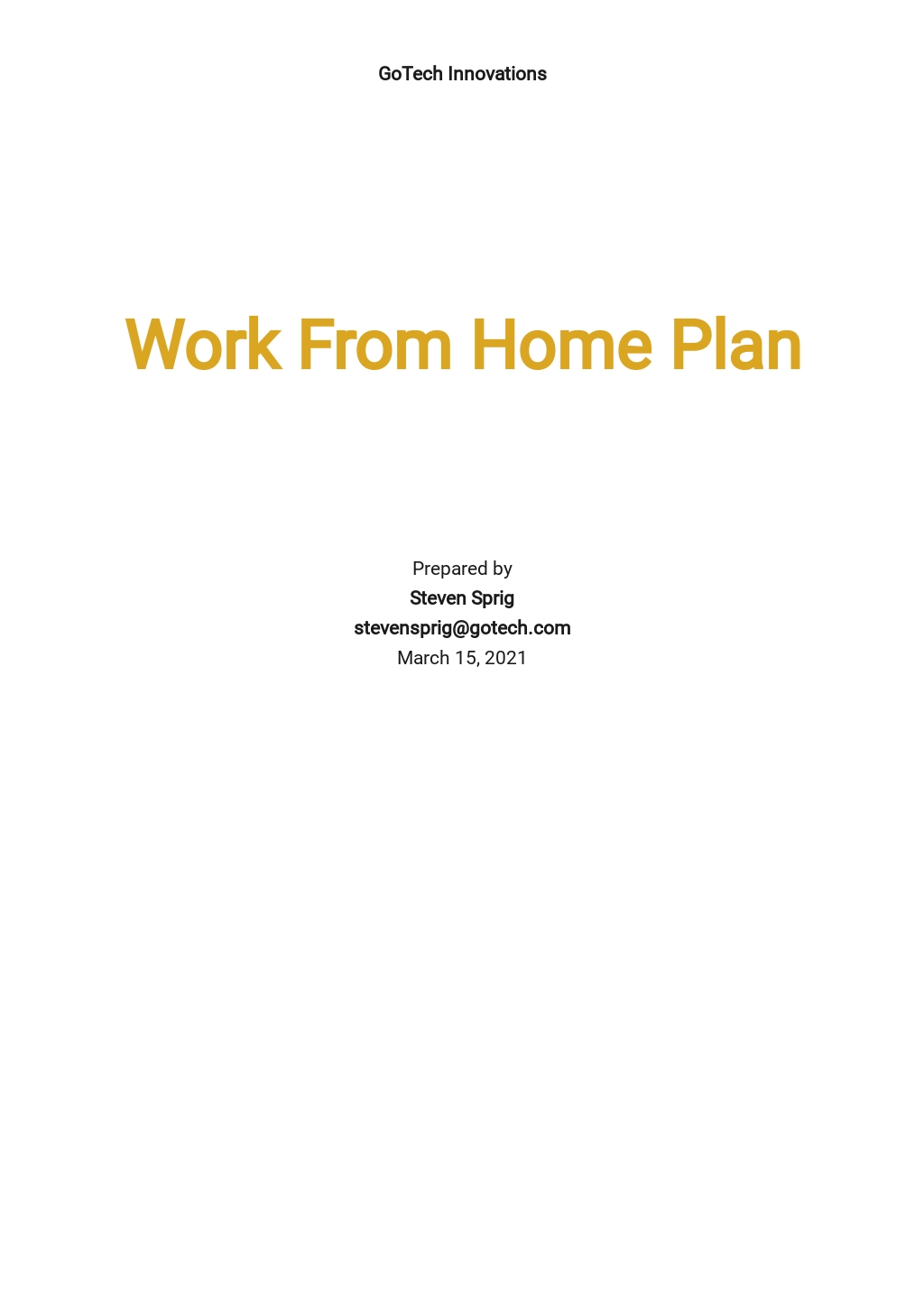 22 FREE Work From Home Templates Microsoft Word DOC Template