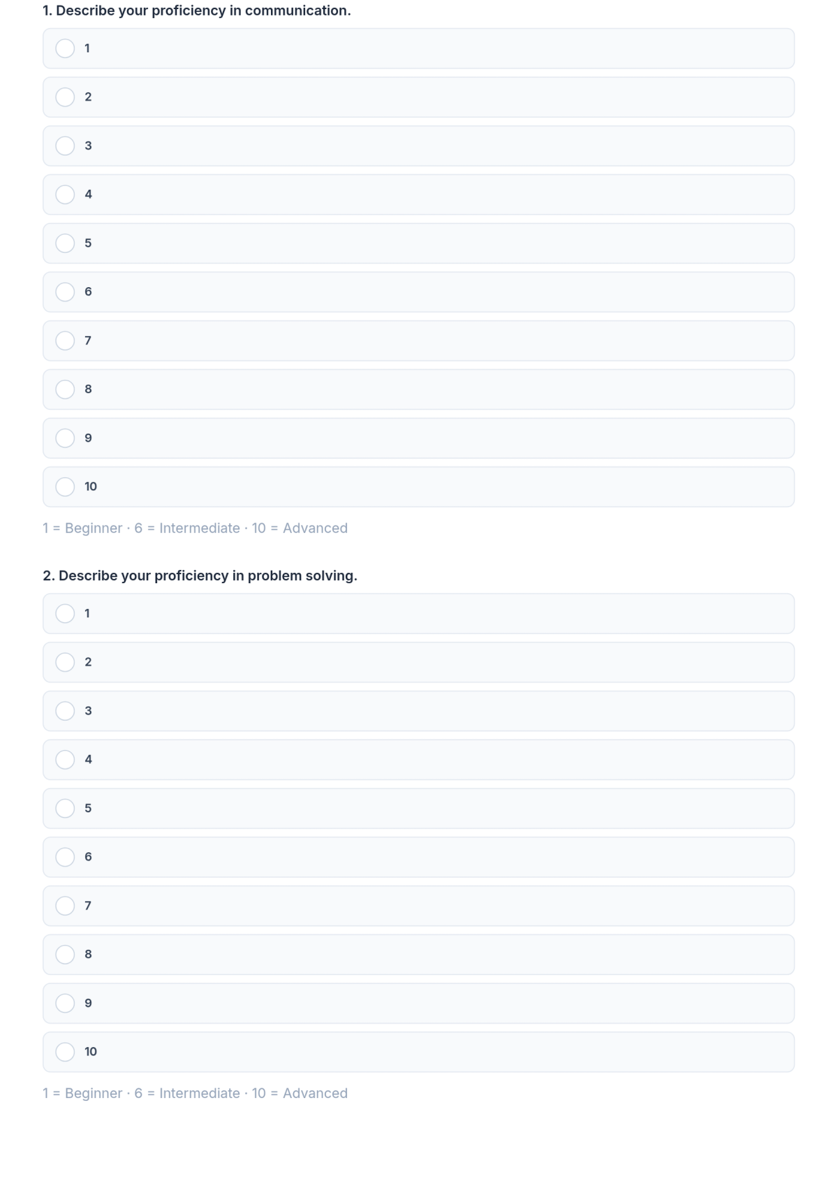 Free Employee Assessment Test Template & AI Maker