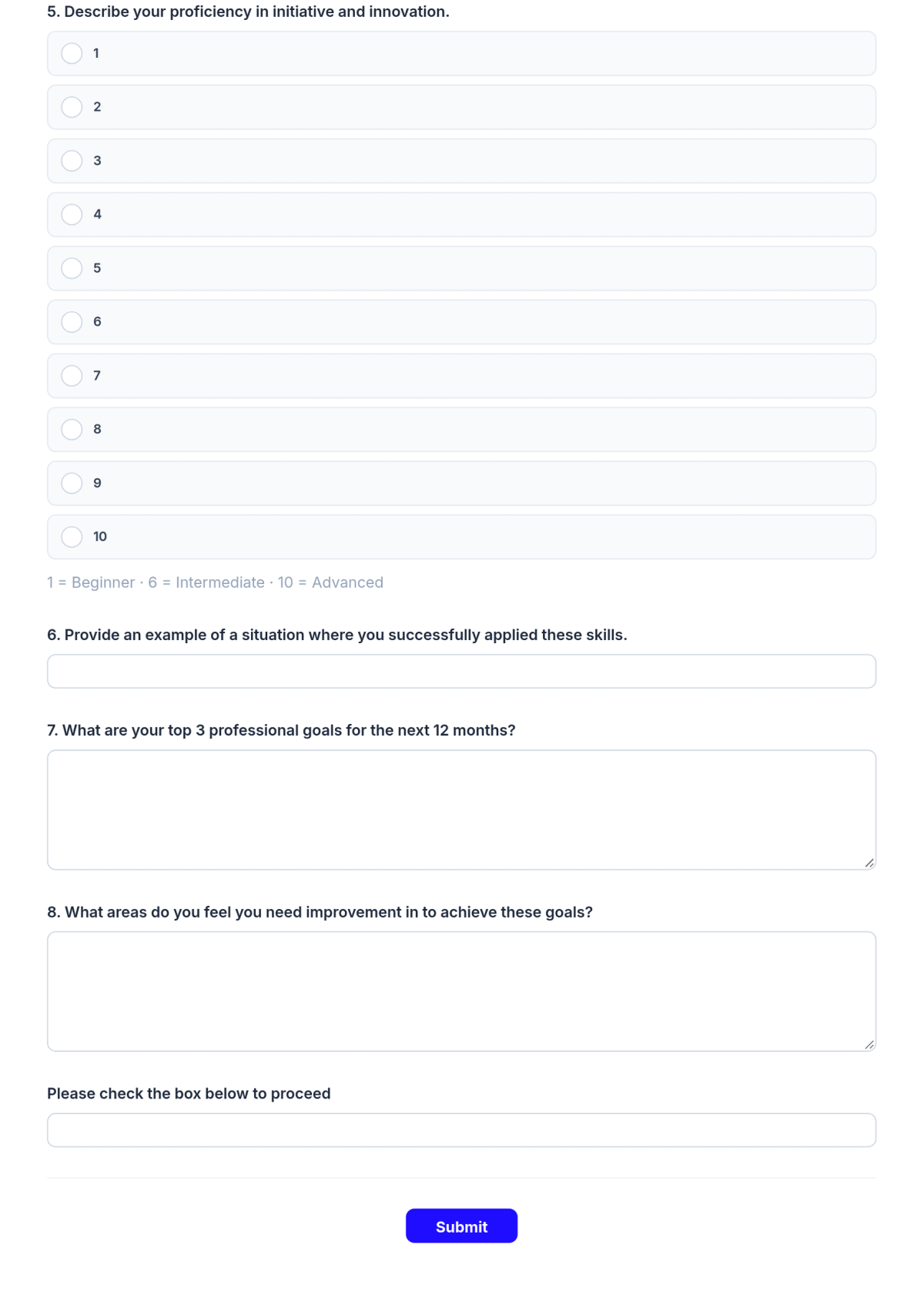 Free Employee Assessment Test Template & AI Maker