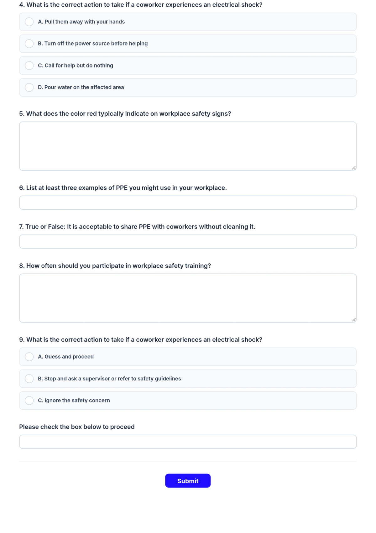 Free Workplace Safety Test Template & AI Workplace Safety Test Maker Free Workplace Safety Test Template & AI Workplace Safety Test Maker