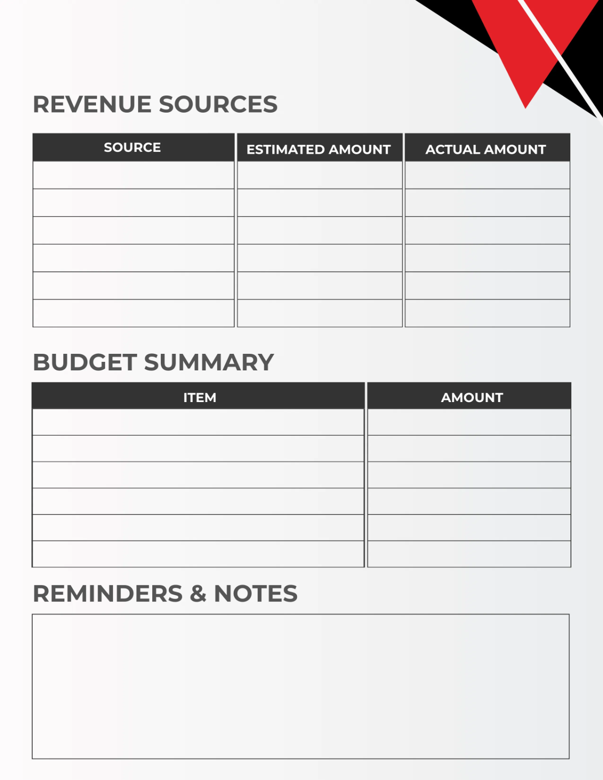 Free Cricket Budget Planner Template to Edit Online