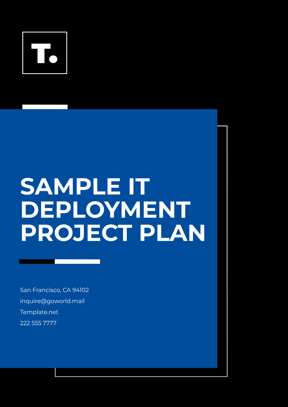 Sample IT Deployment Project Plan Template - Edit Online & Download