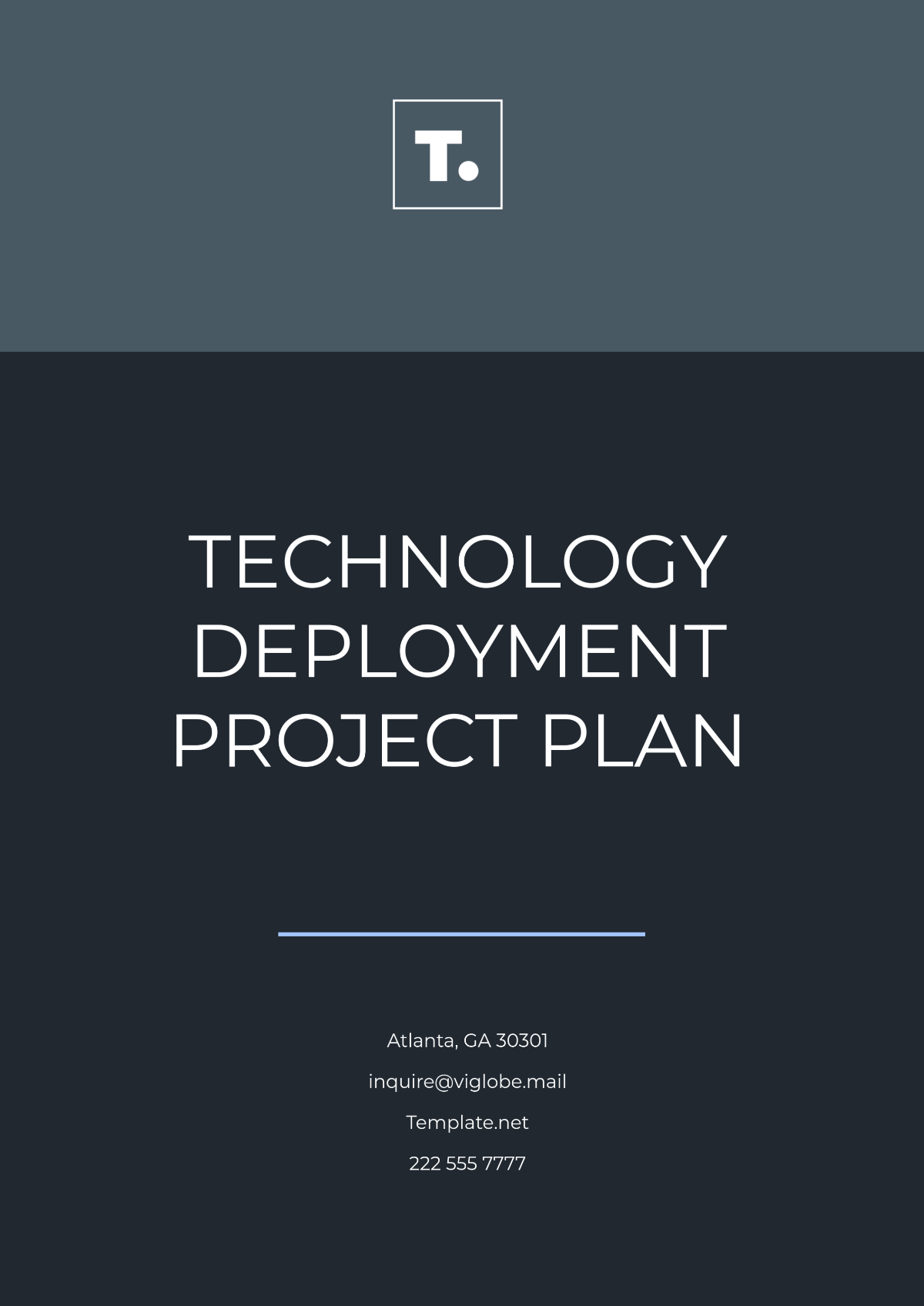 Technology Deployment Project Plan Template - Edit Online & Download