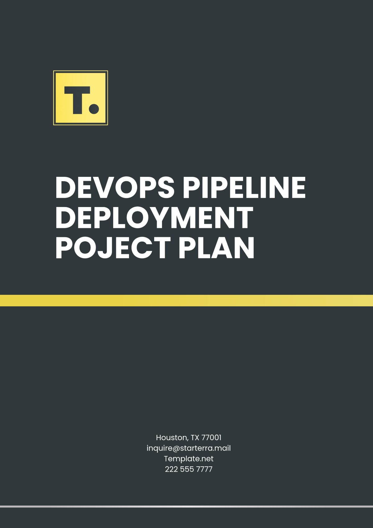 DevOps Pipeline Deployment  Project Plan Template - Edit Online & Download