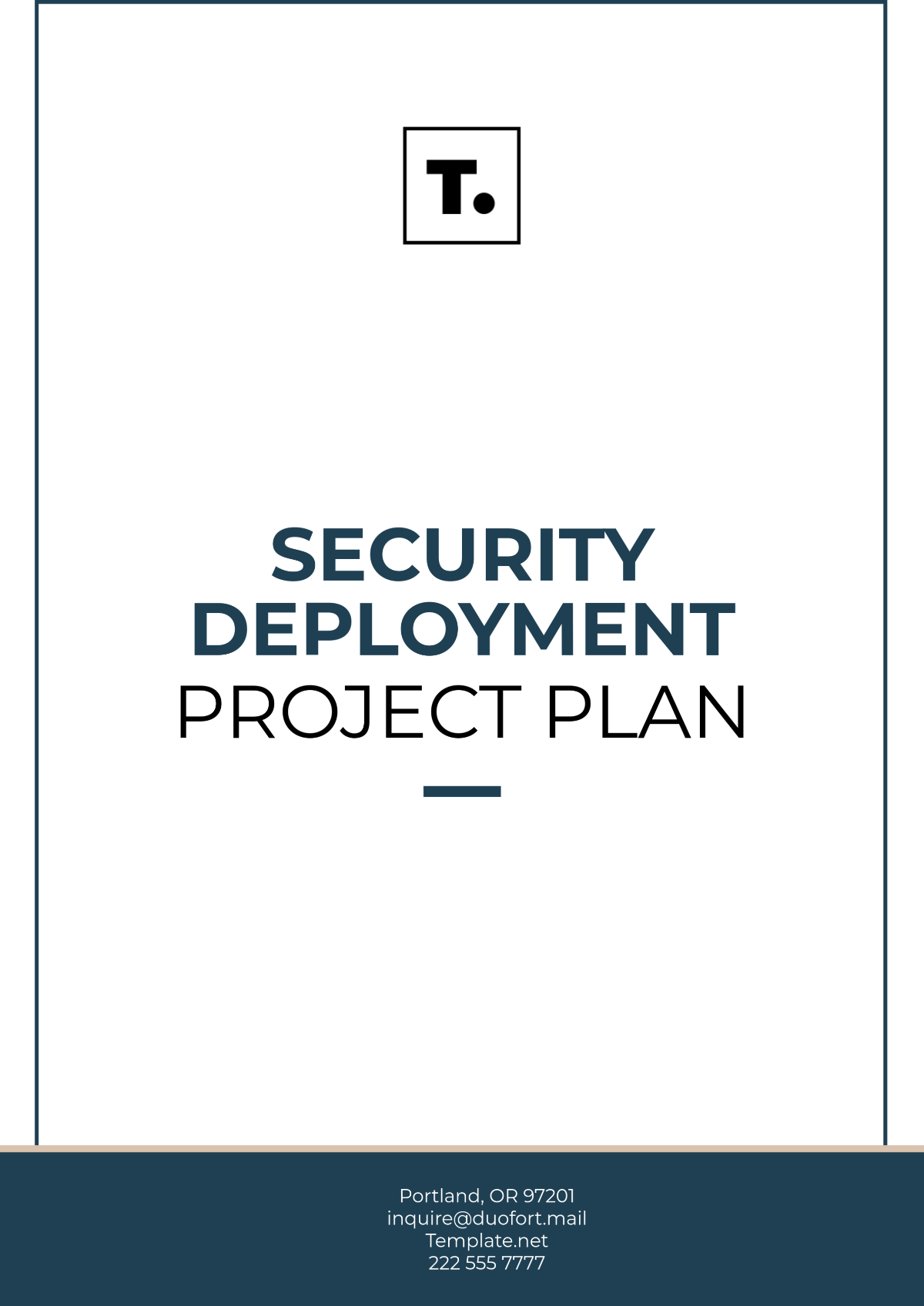 Security Deployment Project Plan Template - Edit Online & Download