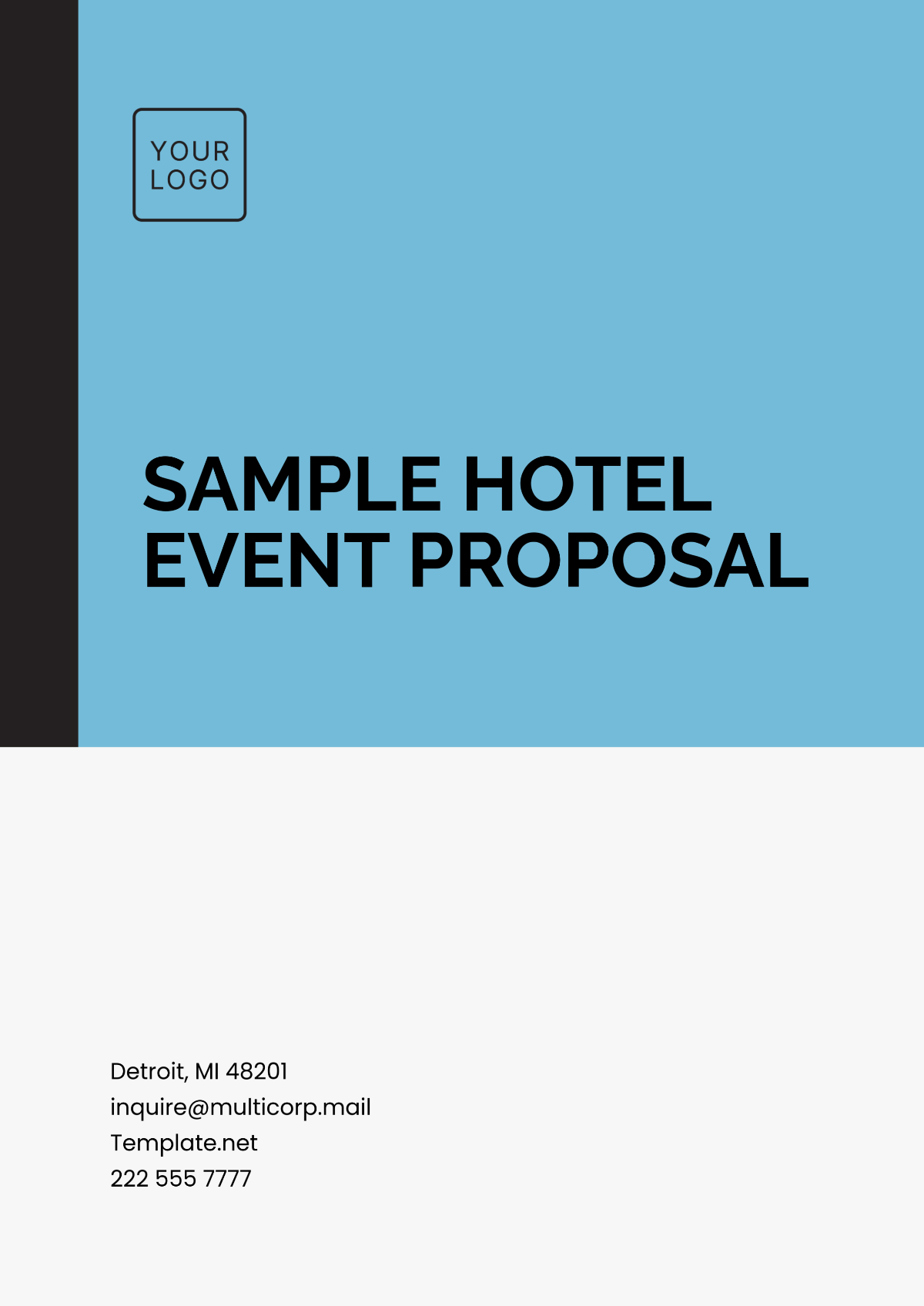 Sample Hotel Event Proposal Template - Edit Online & Download