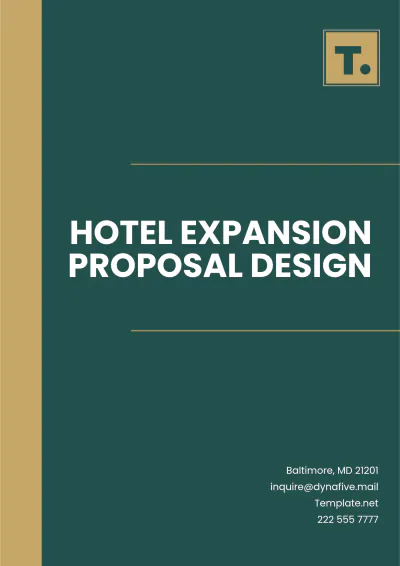 Free Hotel Expansion Proposal Design Template to Edit Online
