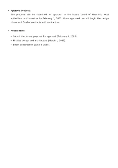 Free Hotel Expansion Proposal Design Template to Edit Online