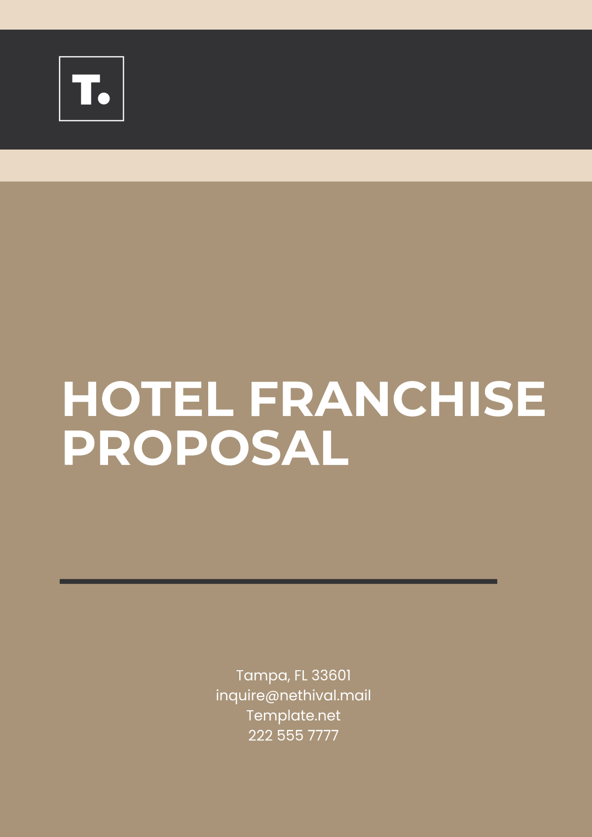 Hotel Franchise Proposal Template - Edit Online & Download