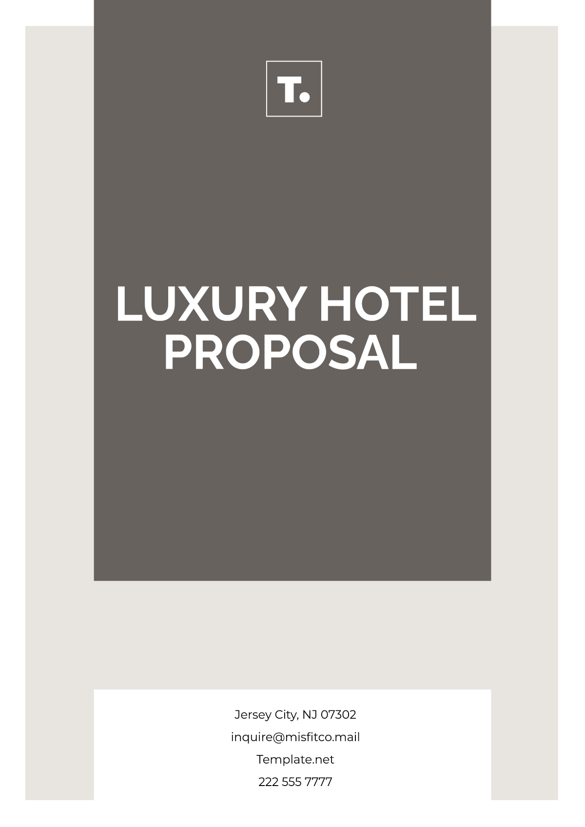 Luxury Hotel Proposal Template - Edit Online & Download