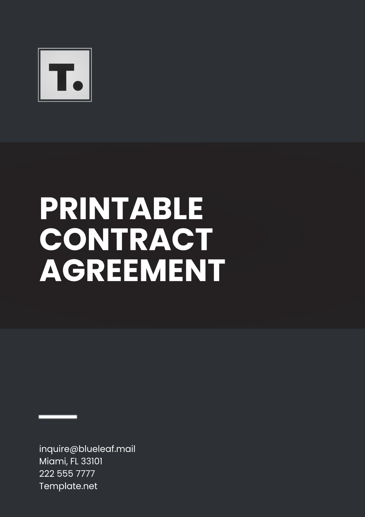 Printable Contract Agreement Template - Edit Online & Download