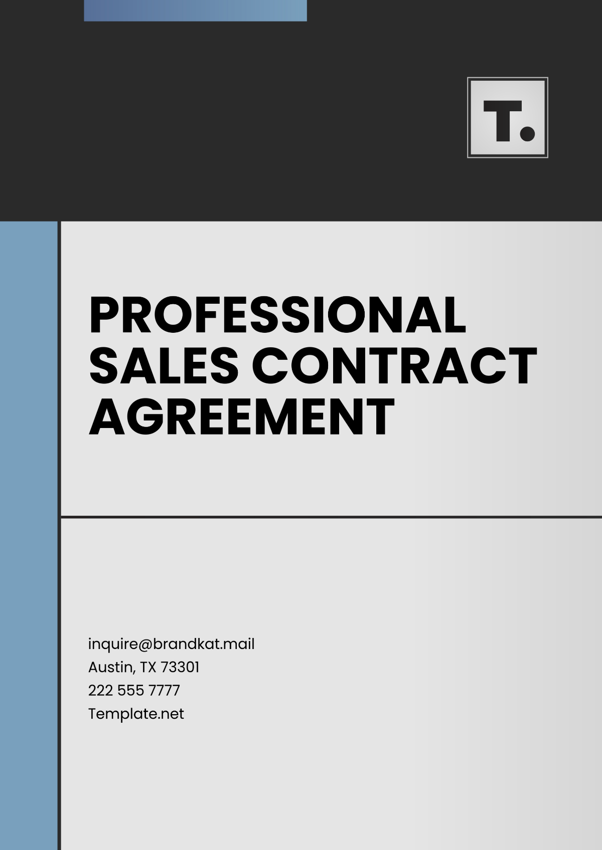 Professional Sales Contract Agreement Template - Edit Online & Download