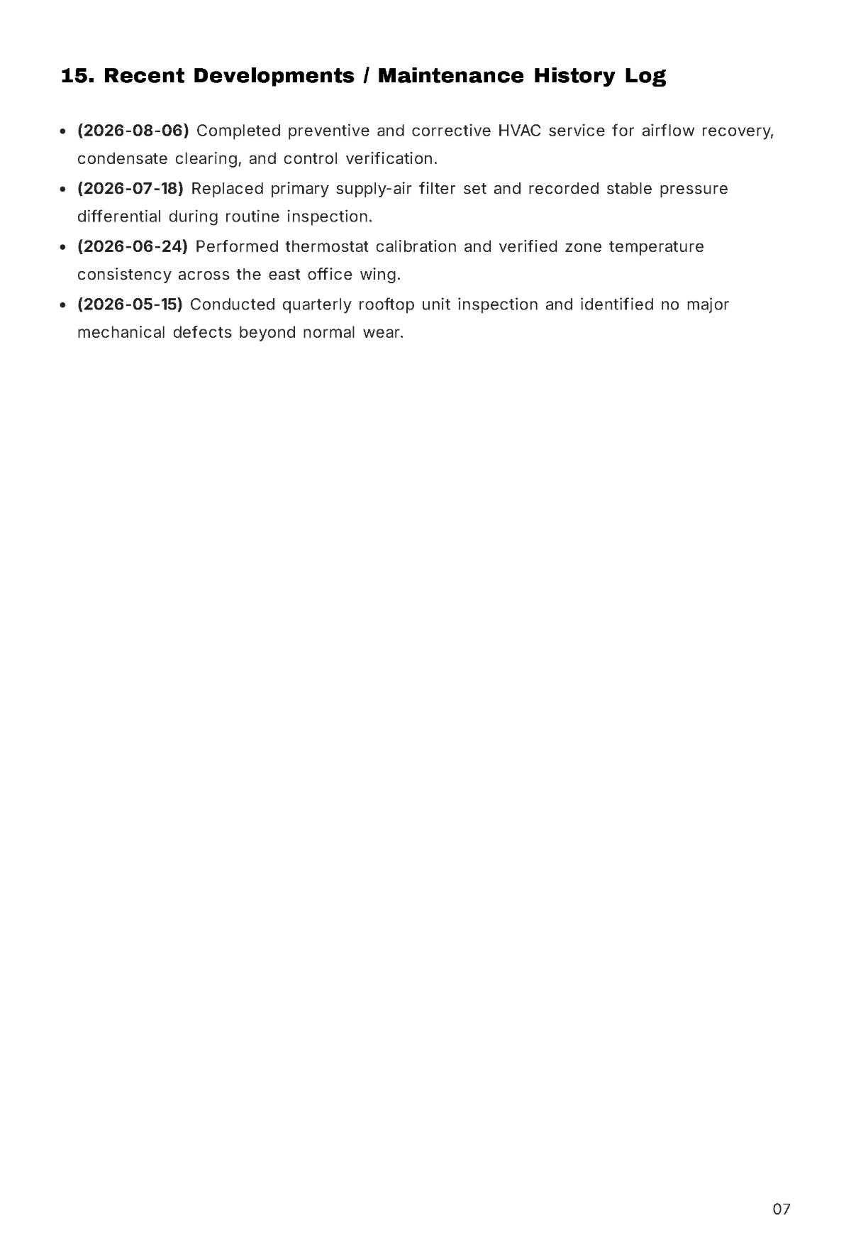 Free Maintenance Report Template to Edit Online