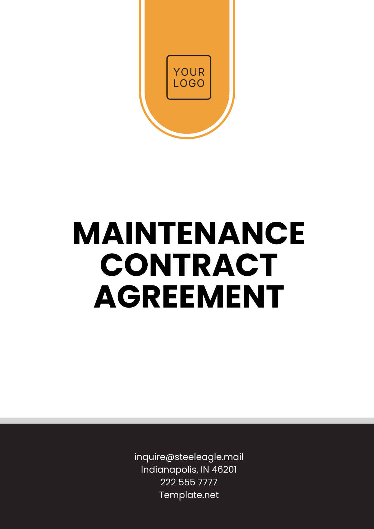 Maintenance Contract Agreement Template - Edit Online & Download