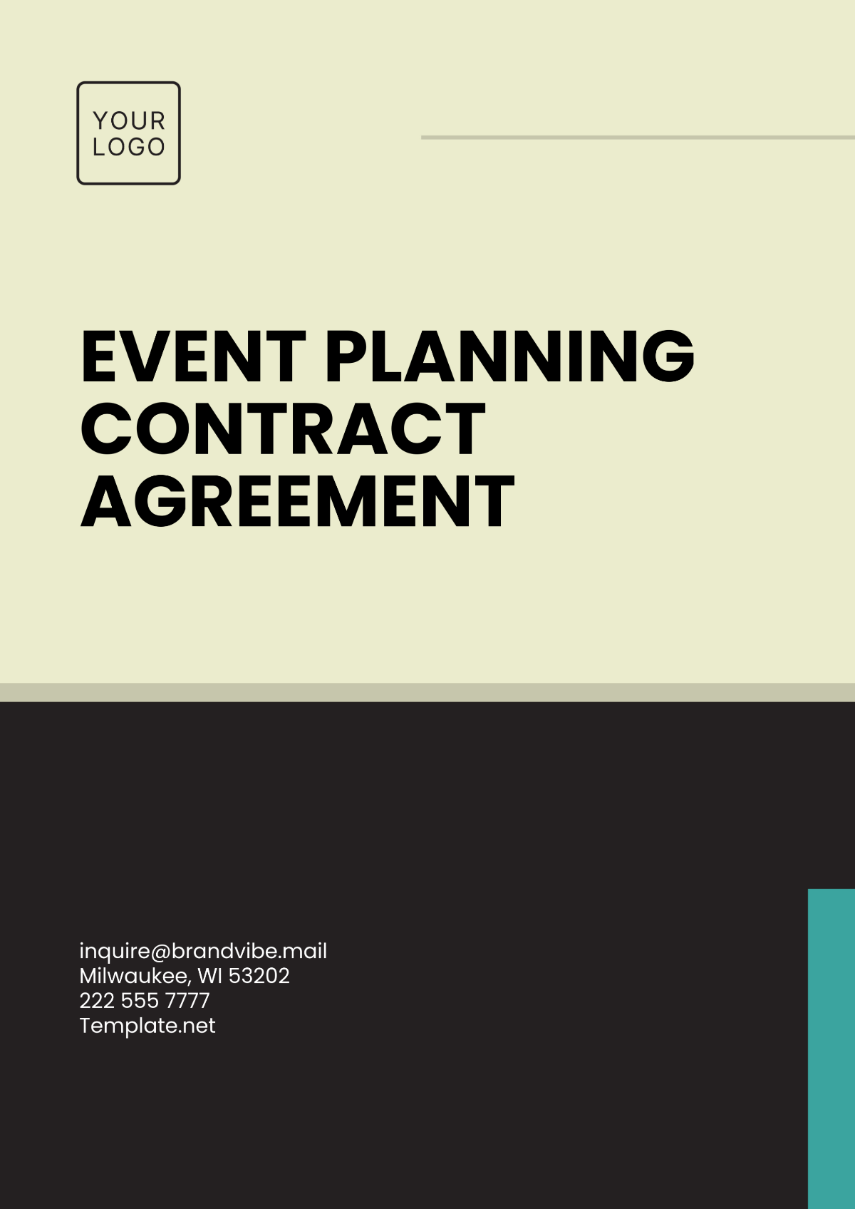 Event Planning Contract Agreement Template - Edit Online & Download