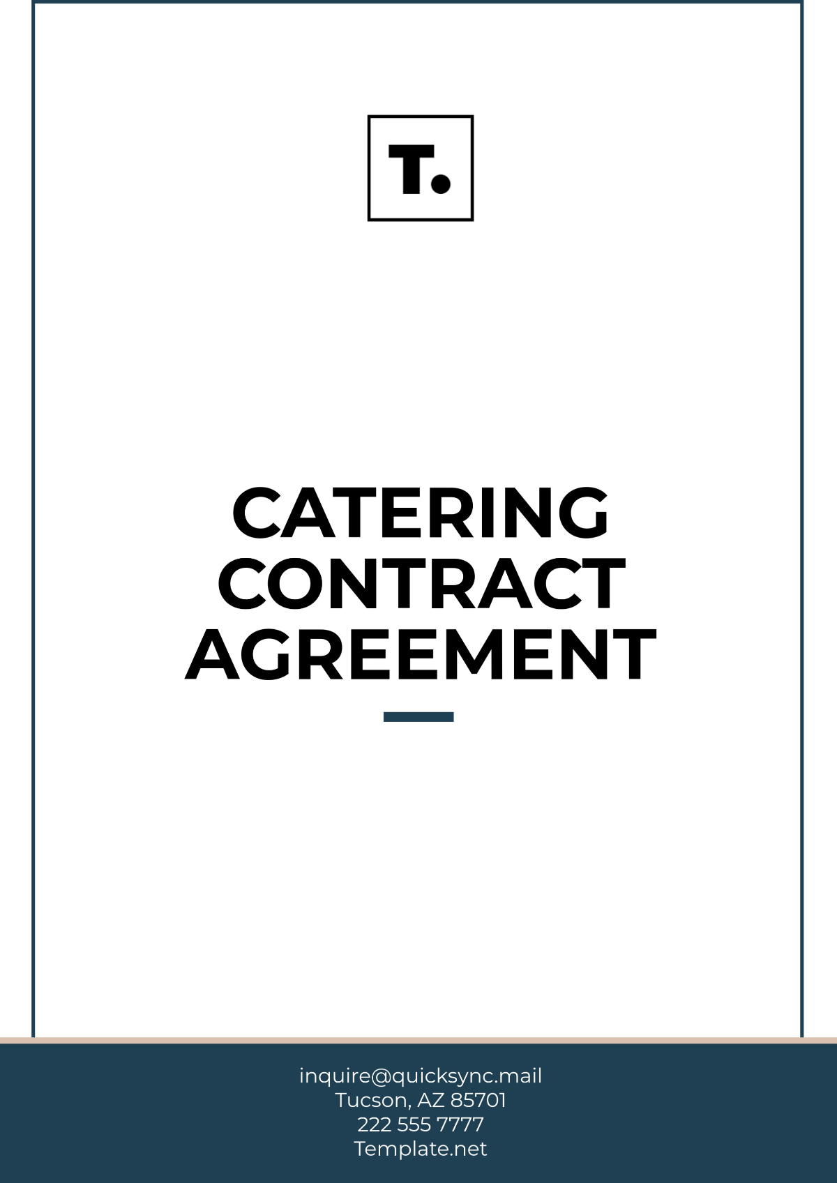 Catering Contract Agreement Template - Edit Online & Download