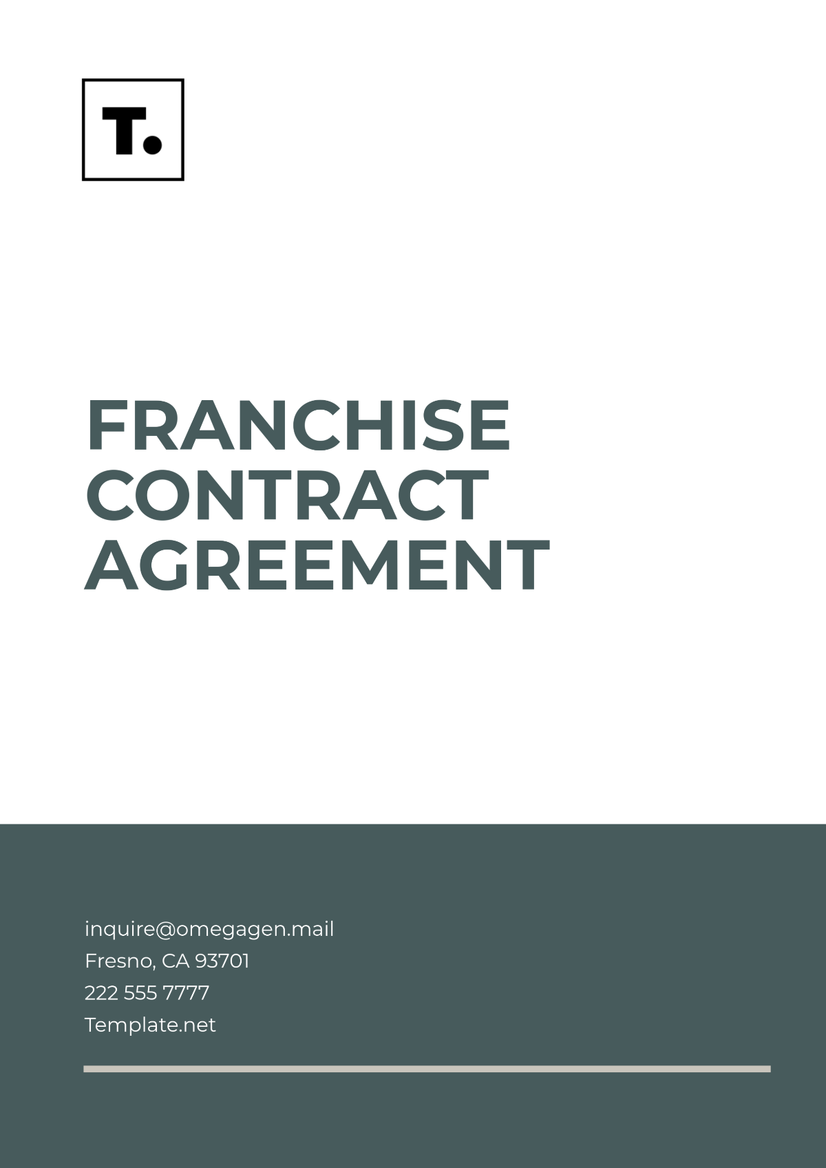 Franchise Contract Agreement Template - Edit Online & Download