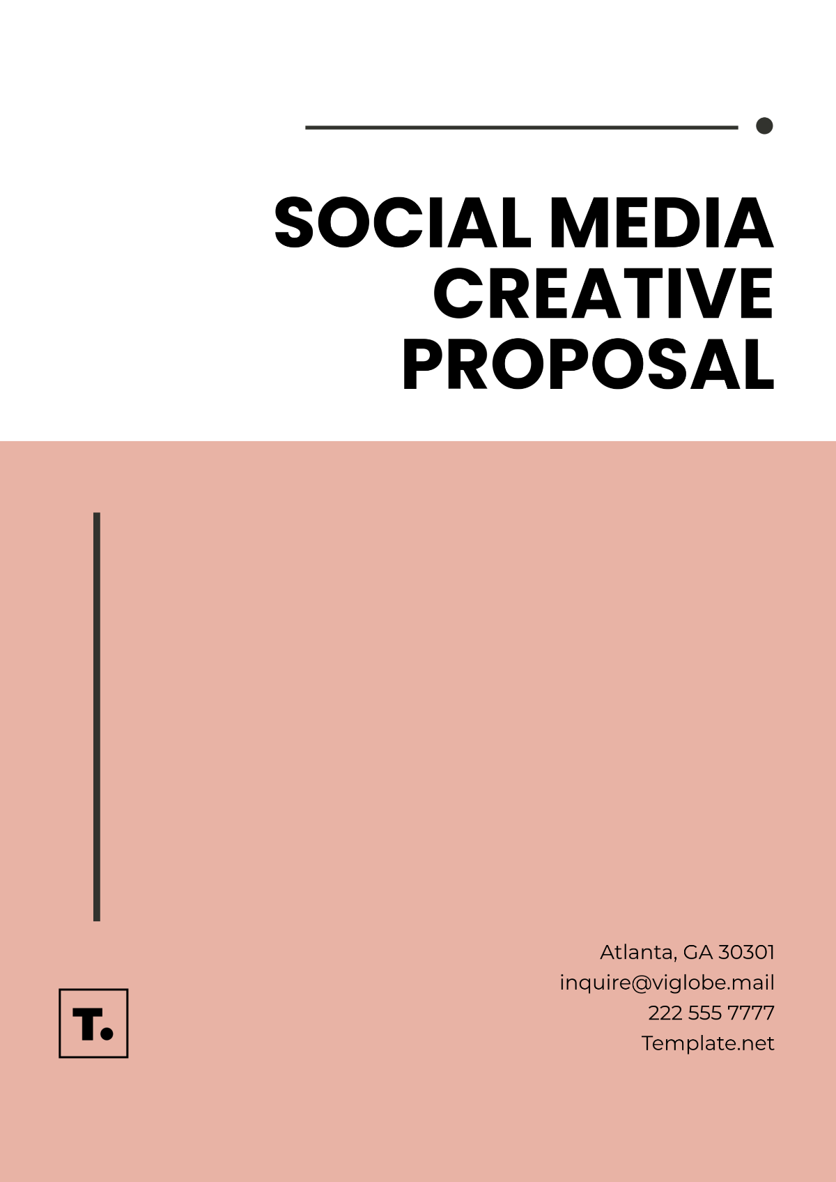 Social Media Creative Proposal Template - Edit Online & Download