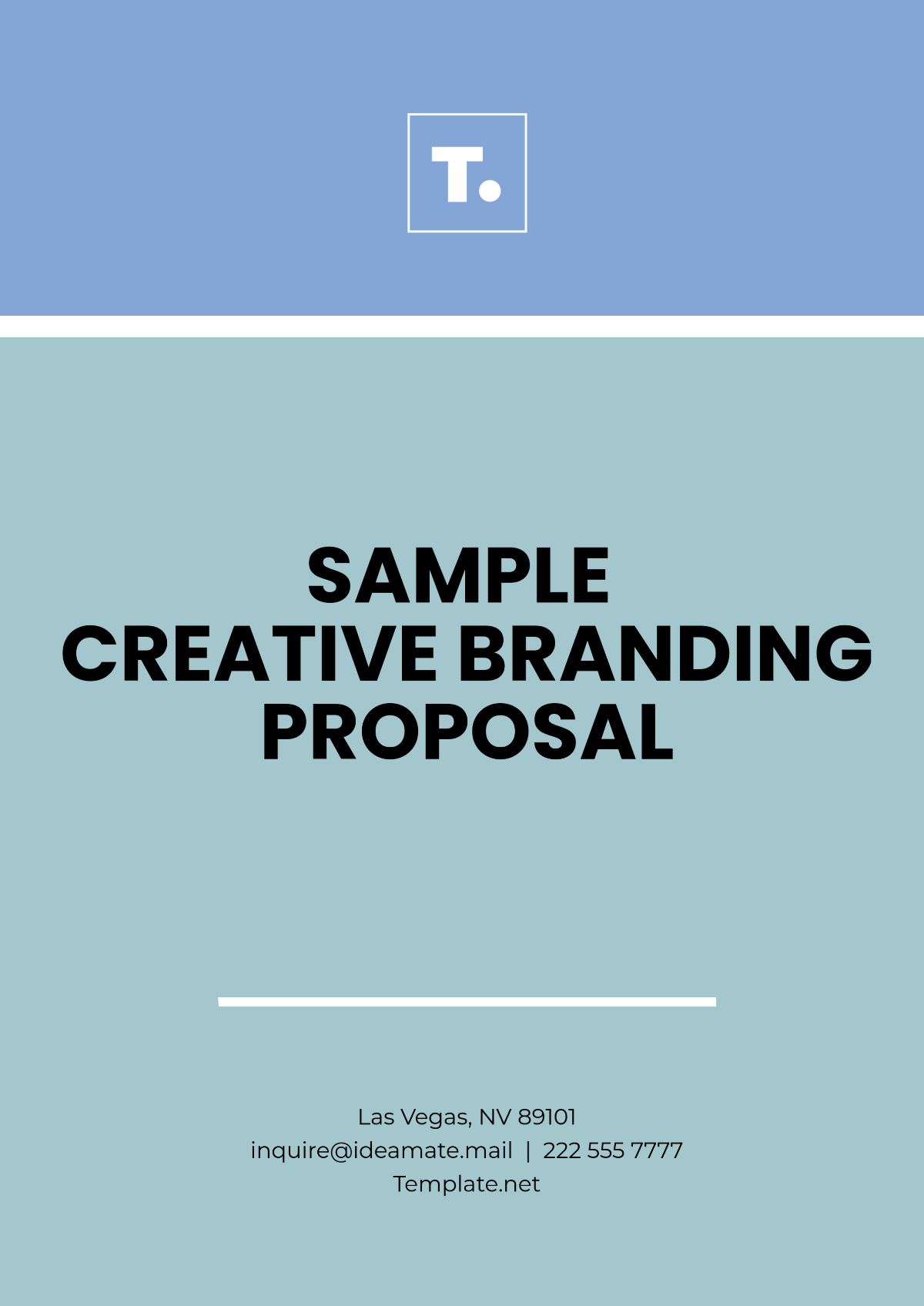 Sample Creative Branding Proposal Template - Edit Online & Download