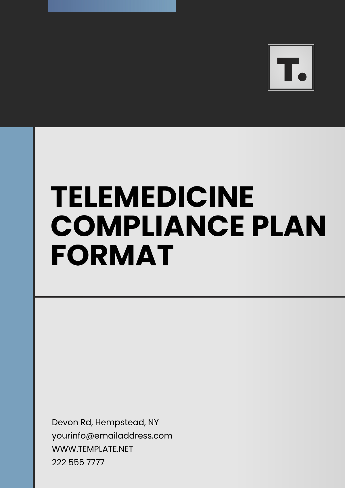 Telemedicine Compliance Plan Format Template - Edit Online & Download